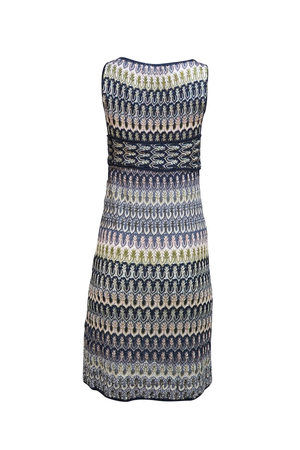 Missoni - Black Multi Geometric Print Knit Mini Dress Sz 0 - Current Boutique