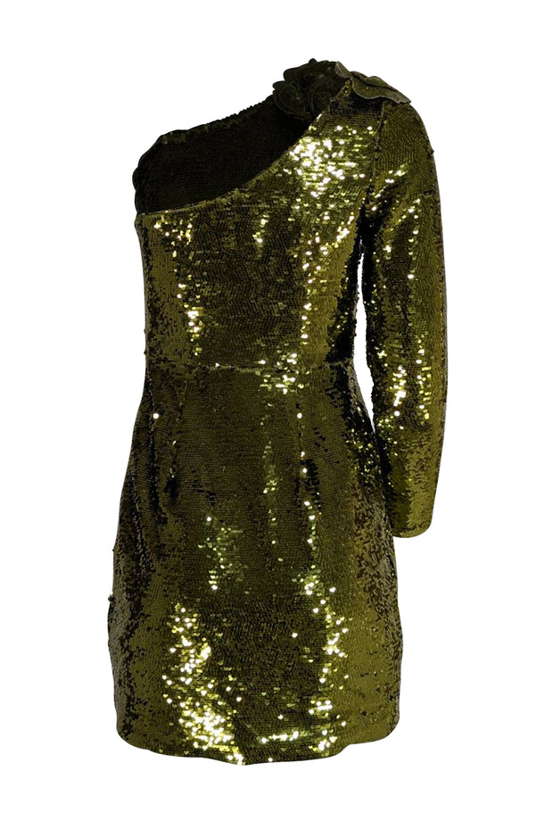 marchesa notte green dress Size 2 Color:FOG GREY Ballroom Dance Dress for Make a statement at Collection:Office