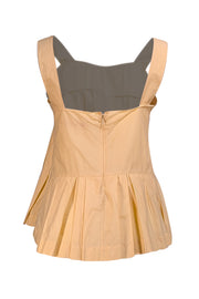 Marni - Butter Yellow Pleated Tank Top Sz 6 - Current Boutique