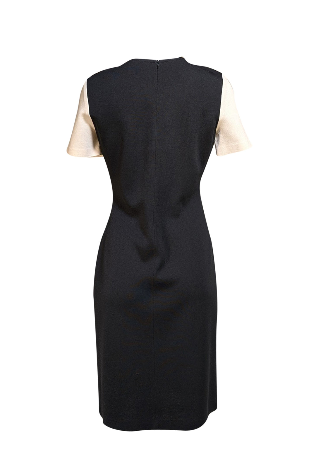St. John - Hot Pink, Black, & White Color Block Knit Dress Sz 6 St. John - Hot Pink, Black, & White Color Block Knit Dress Sz 6