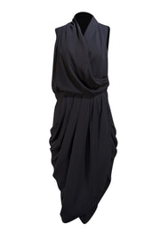 Camilla and Marc - Navy Low Cut Tulip Bottom Sleeveless Dress Sz 8