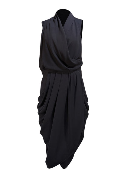 Camilla and Marc - Navy Low Cut Tulip Bottom Sleeveless Dress Sz 8