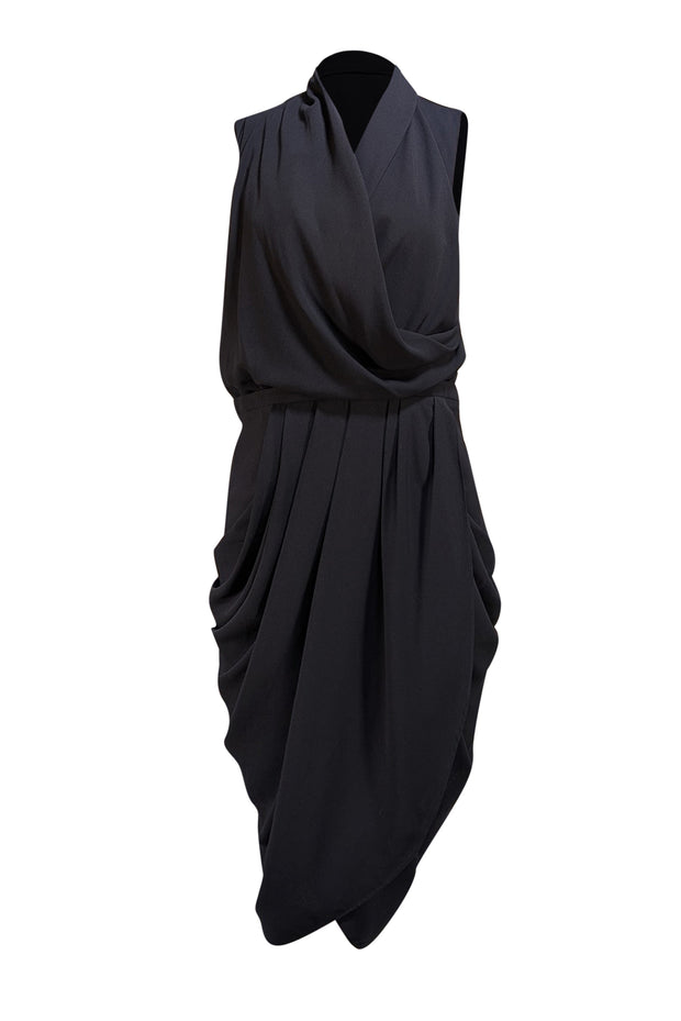 Camilla and Marc - Navy Low Cut Tulip Bottom Sleeveless Dress Sz 8