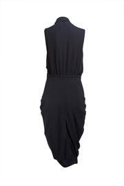 Camilla and Marc - Navy Low Cut Tulip Bottom Sleeveless Dress Sz 8