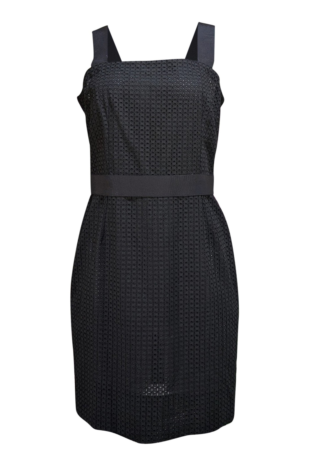 Dolce & Gabbana - Black Eyelet Lace Sleeveless Dress Sz 10