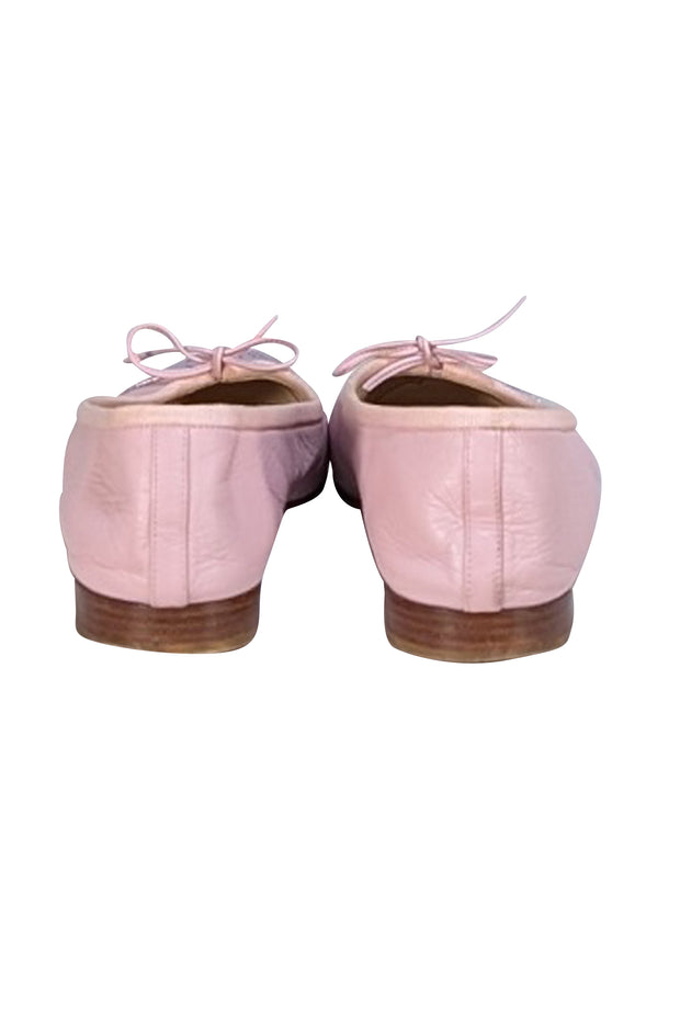 Chanel - Blush & Metallic Pink Leather Ballet Flats Sz 8
