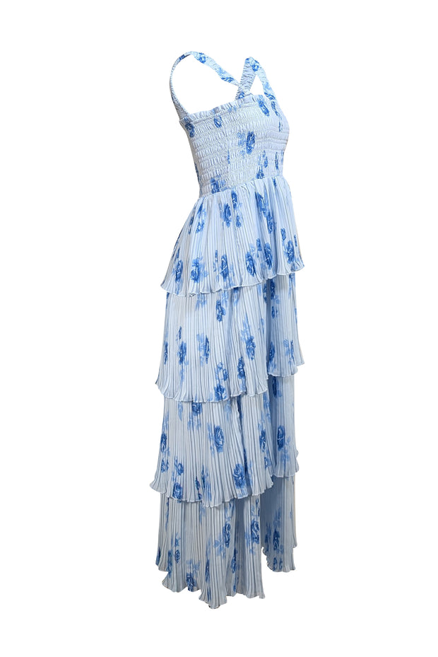 ganni blue maxi dress Ganni