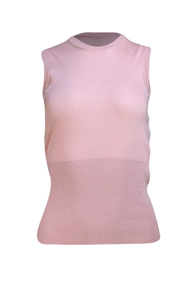 Dolce & Gabbana - Pink Cashmere Blend Sweater Vest Sz S - Current Boutique