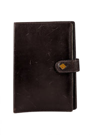 Gucci - Brown Leather Vintage Address Book Wallet