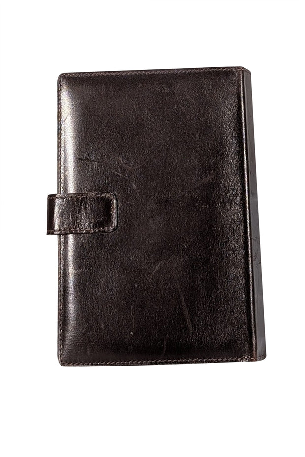 Gucci - Brown Leather Vintage Address Book Wallet