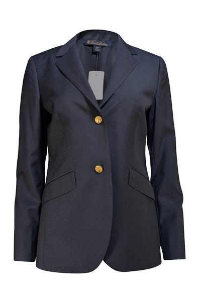 Brooks Brothers - Dark Navy Gold Button Blazer Sz 10 - Current Boutique
