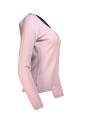 Manrico - Lilac Cashmere Scoop Neck Sweater Sz XL - Current Boutique