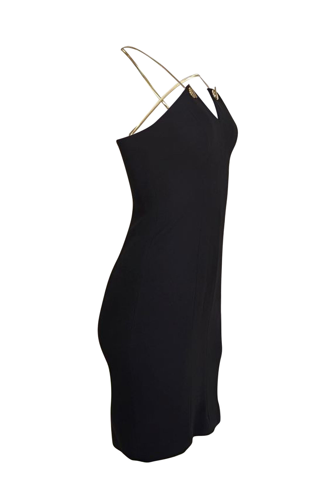 tahari black dress T Tahari Black Lace Up Skirt Sleeveless Sheath Cocktail Party Dress Size 10