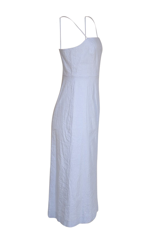 Theory - Light Blue A-line "Good Crunch" Midi Dress Sz 4