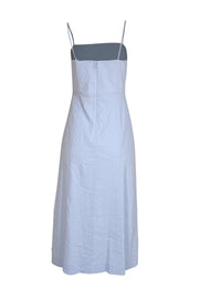 Theory - Light Blue A-line "Good Crunch" Midi Dress Sz 4