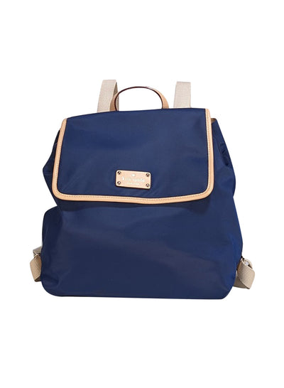 Kate Spade - Navy Nylon Front Flap Backpack - Current Boutique