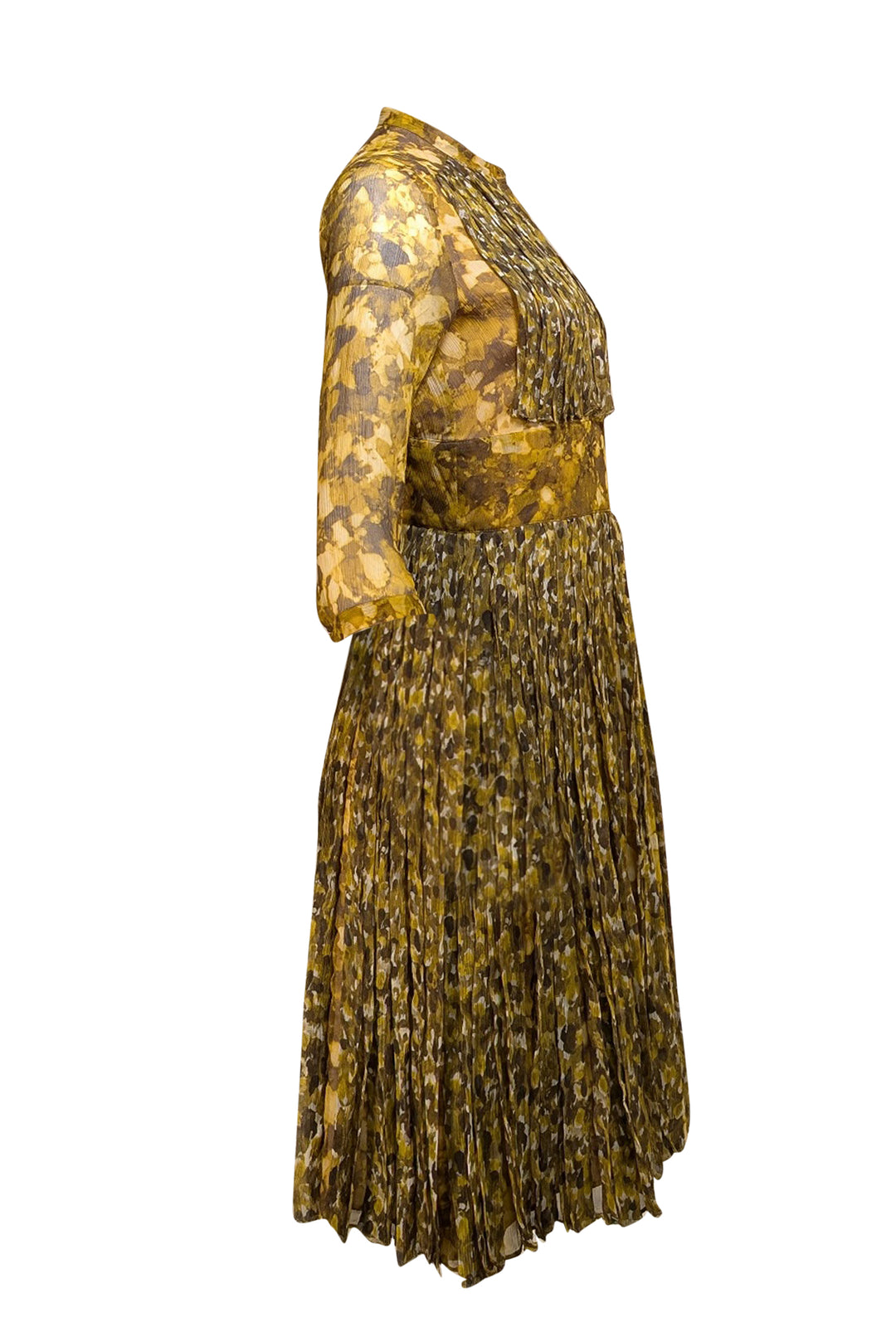 burberry green silk dress Gl-01.09.26