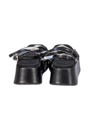 Rag & Bone - Black Platform Strappy Chain Sandals Sz 8 - Current Boutique
