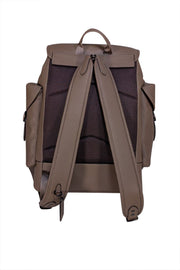 Coach - Taupe Brown Pebbled Leather Large Backpack