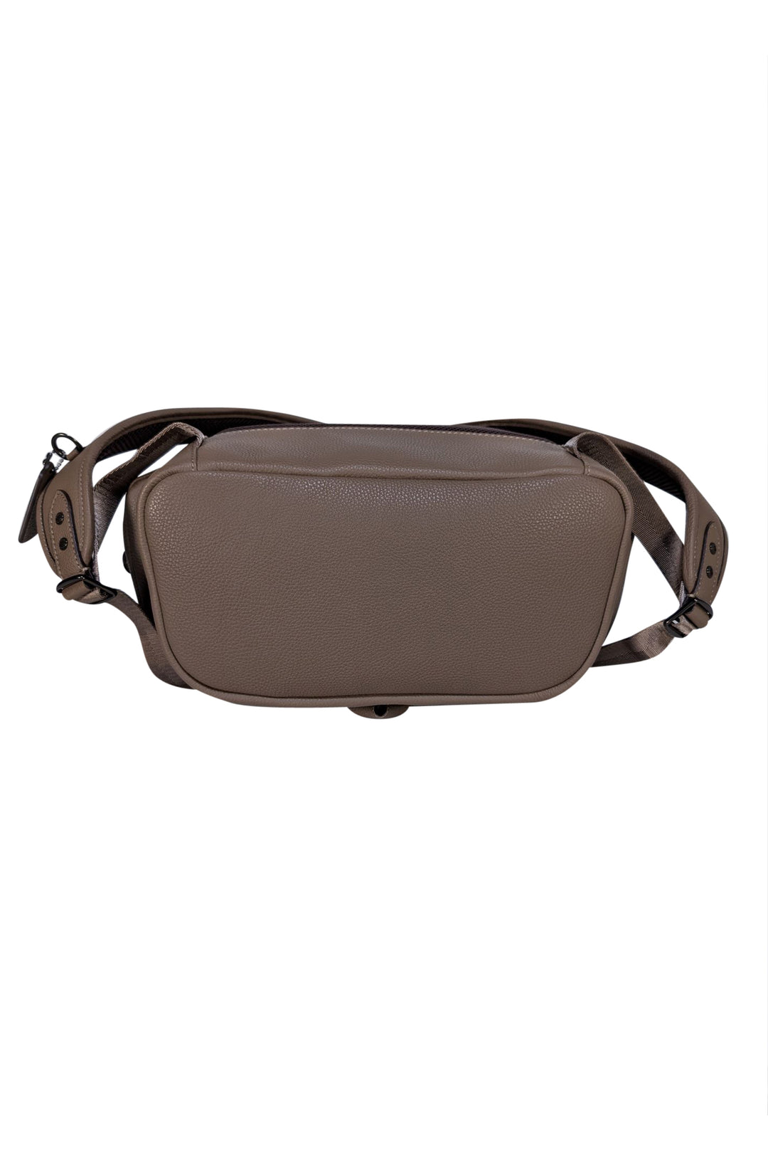 Coach - Taupe Brown Pebbled Leather Large Backpack