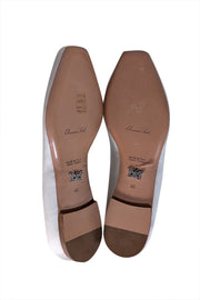 Aruna Seth - Ivory Satin Carrie Butterfly Flats Sz 10