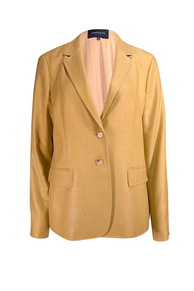 Lafayette 148 - Green Silk & Wool Blend Blazer Sz 12 - Current Boutique