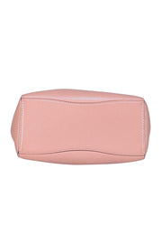 Tory Burch - Nude Pink Pebbled Leather Shoulder Bag - Current Boutique