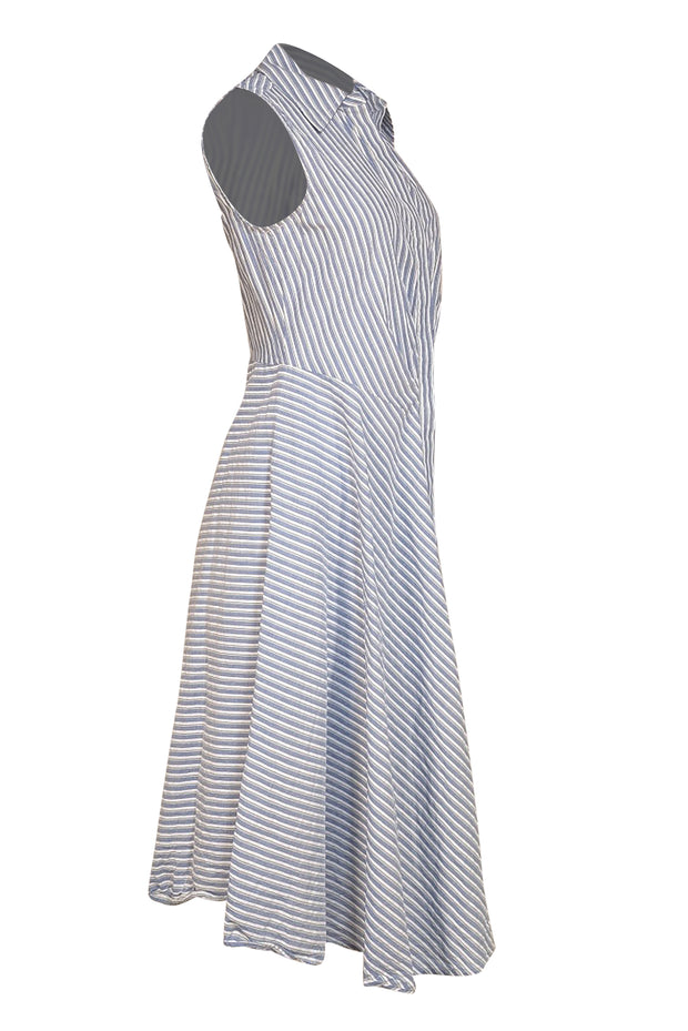 Derek Lam - Blue & White Striped Shirt Dress Sz 8