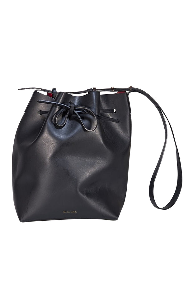 Mansur Gavriel - Black Leather Bucket Bag - Current Boutique
