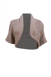 Brunello Cucinelli - Beige Knit Cashmere Shrug Sz L