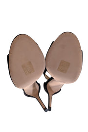 Jimmy Choo - Black Suede Open Toe Strappy Heels Sz 5