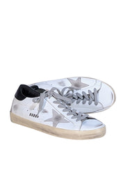 Golden Goose - White & Black Leather Super Star Sneakers Sz 11
