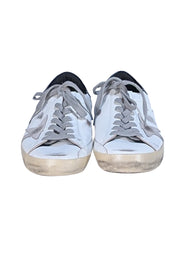 Golden Goose - White & Black Leather Super Star Sneakers Sz 11
