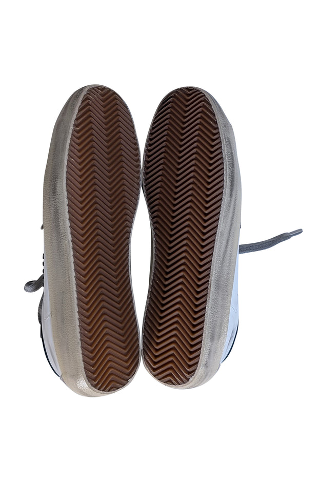 Golden Goose - White & Black Leather Super Star Sneakers Sz 11