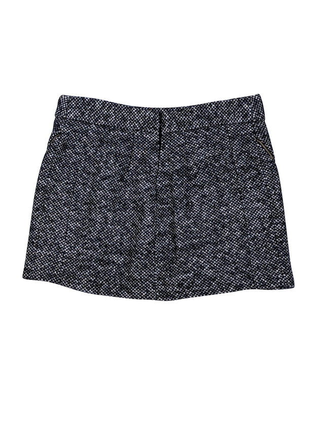 Rebecca Minkoff - Black & White Tweed Mini Skirt Sz 10