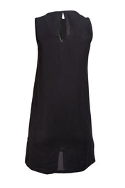 Joie - Black Abstract Print Beaded Mini Dress Sz XS - Current Boutique