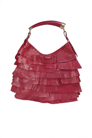 Yves Saint Laurent - Red Leather St. Tropez Mombasa Bag