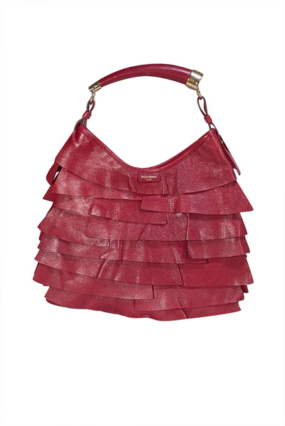 Yves Saint Laurent - Red Leather St. Tropez Mombasa Bag