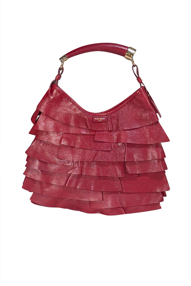 Yves Saint Laurent - Red Leather St. Tropez Mombasa Bag