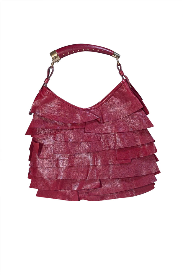 Yves Saint Laurent - Red Leather St. Tropez Mombasa Bag