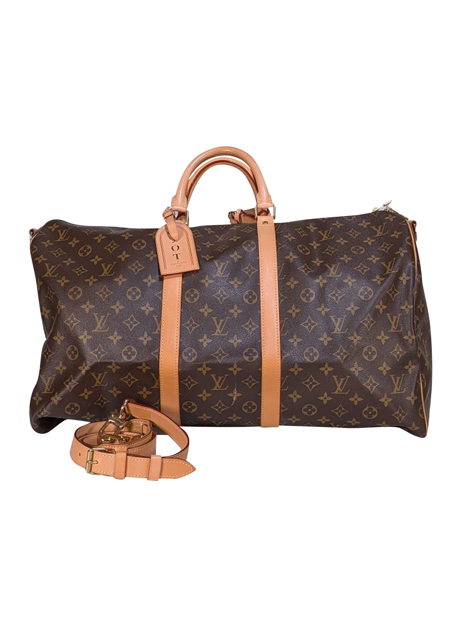 Louis Vuitton - Brown Monogram Keepall Bandoulière 55 | Current