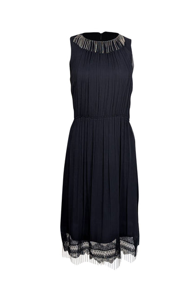 elie tahari navy lace dress Elie Tahari Blue Lace Dress Size 6