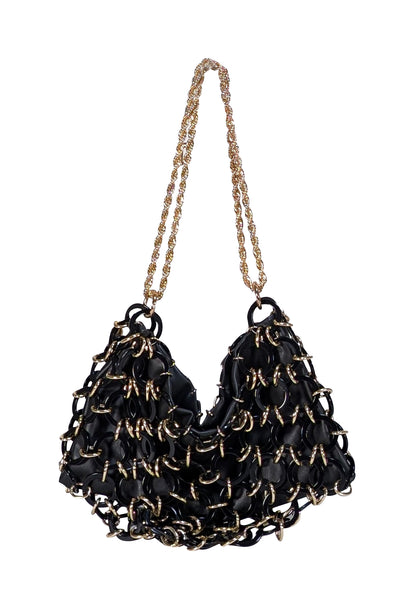 Cult Gaia - Black & Gold Angela Shoulder Bag
