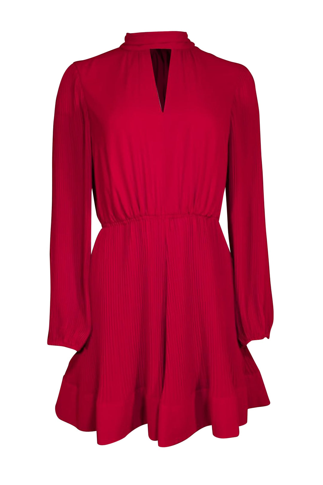 milly red dress Milly Women's Haddy Pleated Minidress - True Red