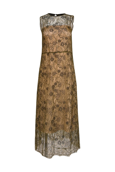 Vince - Green Lace Sleeveless Cocktail Dress Sz XS - Current Boutique