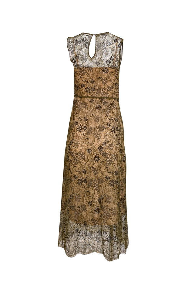 Vince - Green Lace Sleeveless Cocktail Dress Sz XS - Current Boutique