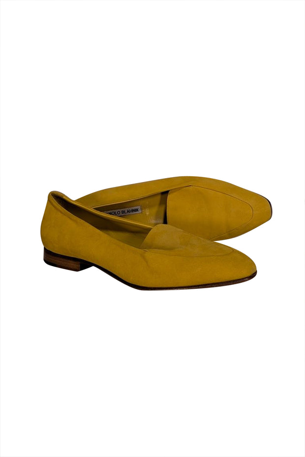 Manolo Blahnik - Yellow Suede Loafers Sz 11 Manolo Blahnik Yellow Shoes for Women for sale | eBay main image 4