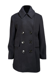 Burberry - Black Wool Peacoat Sz 6