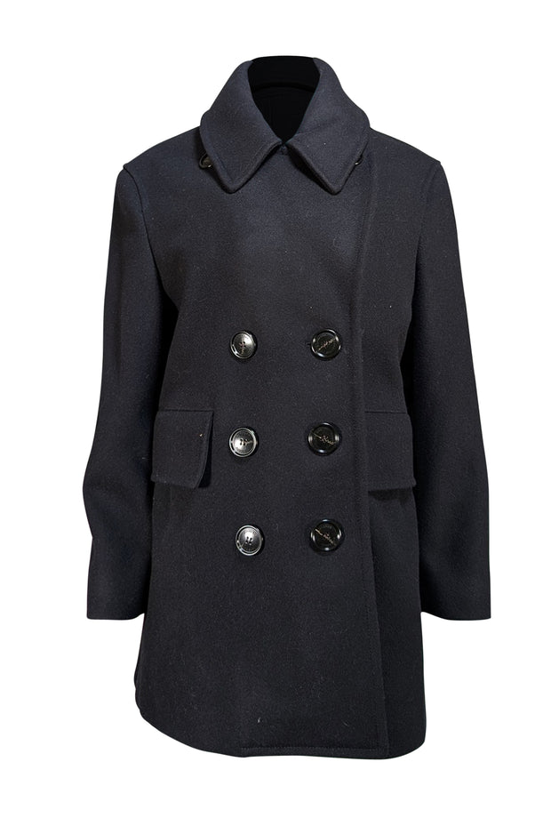 Burberry - Black Wool Peacoat Sz 6