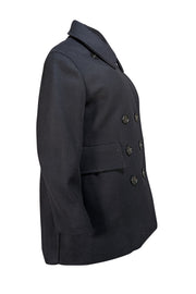 Burberry - Black Wool Peacoat Sz 6